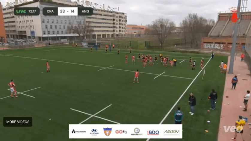 Derrota del VPC Andorra Rugby XV a Alcalá en l'inici de la fase d'ascens